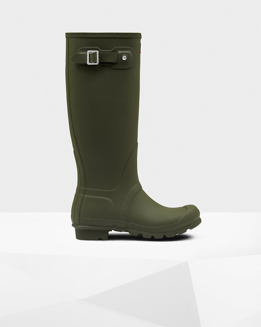 Hunter Original Tall Rain Boots - Sale Online Womens Dark Olive - GABXYO764